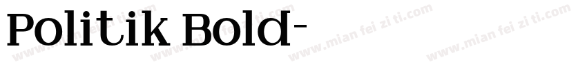 Politik Bold字体转换
